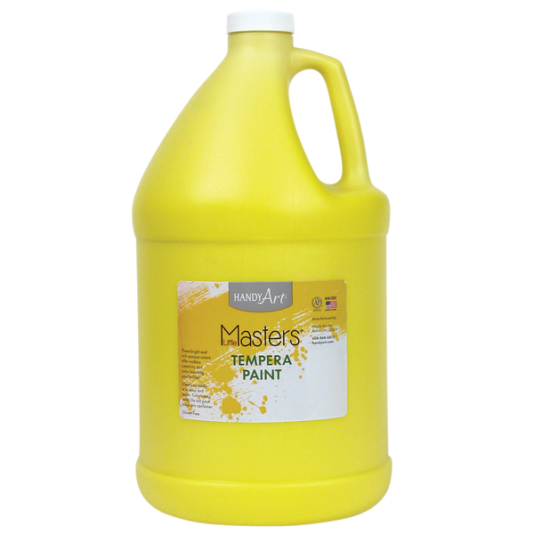 Handy Art Little Masters® Tempera Paint, Yellow, Gallon 204-710